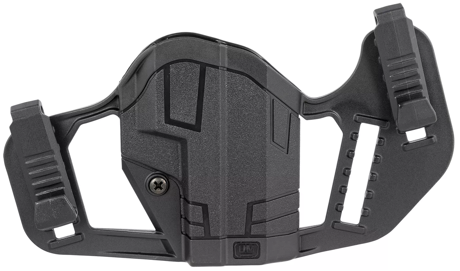 Uncle Mike’s 79077 ApparitionIWB/OWB Belt Clip Mount Compatible w/Glock 43/43X/Springfield Hellcat Black Polymer Ambidextrous