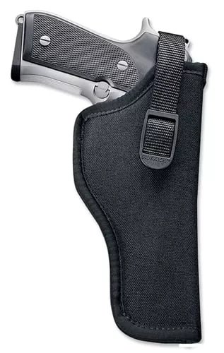 Uncle Mikes 81121 Sidekick Hip Holster OWB, Size 12, Black Nylon, Compatible w/Glock 26/27, Belt Clip Mount, Right Hand