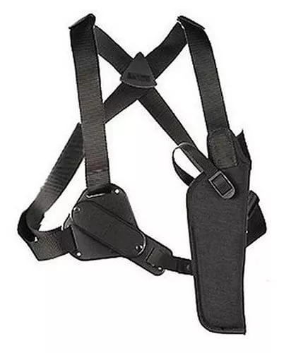 Uncle Mikes 85031 Scoped Vertical Shoulder Holster Size 03, Black Cordura Harness, Fits T/C Contender/Scoped Revolvers 6-10" Barrel