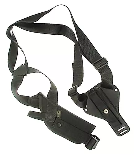Uncle Mikes 85041 Scoped Vertical Shoulder Holster Shoulder Size 04 Black Cordura Harness Fits Med/Lg Revolver 7-8.5" Barrel
