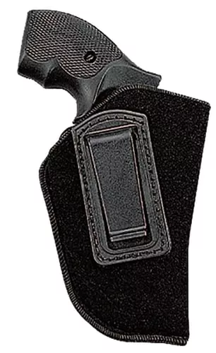 Uncle Mikes 89361 Inside The Pants Holster IWB Size 36 Black Suede Like Belt Clip Fits Sm Frame 5rd Revolver w/Hammer Spur Fits 2" Barrel Right Hand