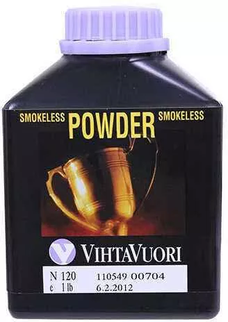 VihtaVouri N120 Smokeless Rifle Powder, 1 lb Container Md: N1201