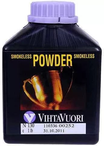 Vihtavuori N130 Smokeless Rifle Powder, 1 lb Container Md: N1301