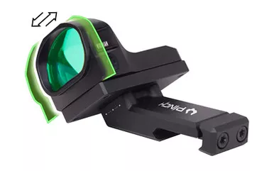 Viridian Weapon Technologies Viridian PINCH 35-Degree Adjustable Offset Mount for Optics – Black