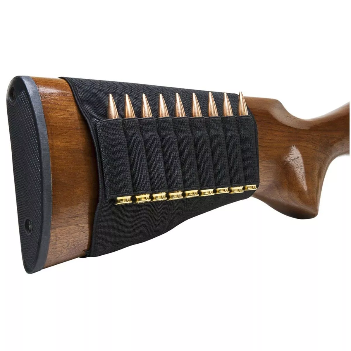 VISM Buttstock Rifle Cartridge Holder – Black – CVSRC2993B