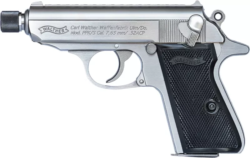 Walther Arms 4796044 PPK/S 32 ACP 7+1 3.30" Stainless Steel