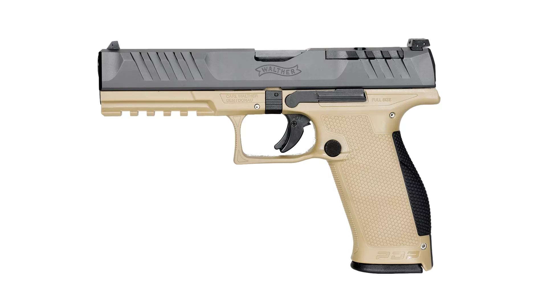WALTHER ARMS PDP 9MM FS 5″ BLK/TAN 18+1 OR