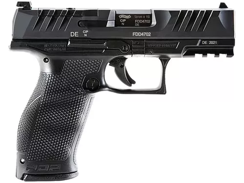 Walther PDP Full Size Optic Ready Handgun 9mm Luger 18rd Magazine 4″ Barrel Black Polymer