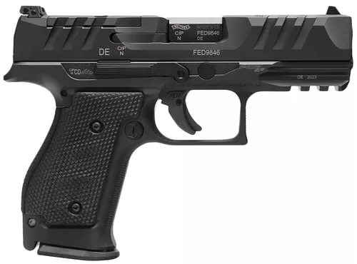 Walther PDP Steel Frame Compact Handgun 9mm Luger 15rd Magazines (3) 4″ Barrel Black