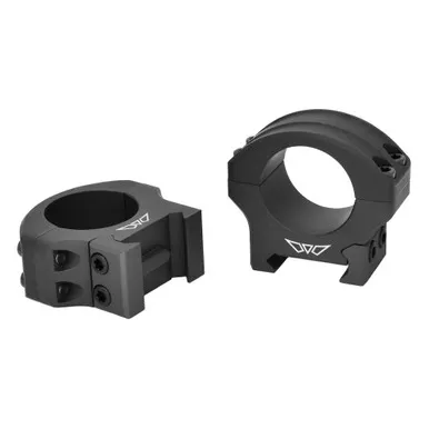 Warne HyperLite Rings, 1" Low, Matte Finish, Black 8500M