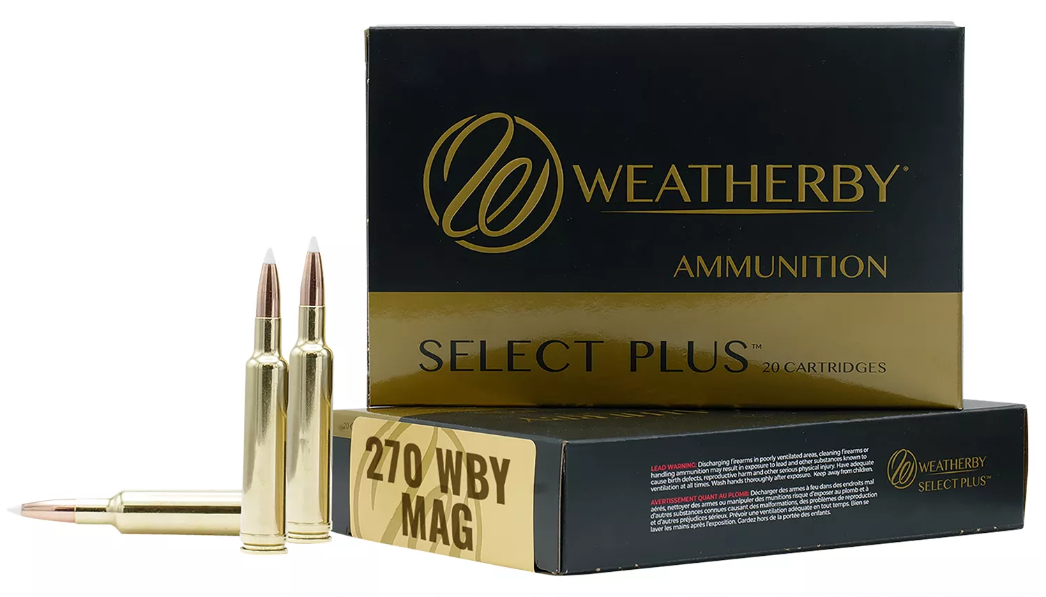 Weatherby N270150PT Select Plus270WthbyMag 150gr Nosler Spitzer Partition 20 Per Box/10 Case