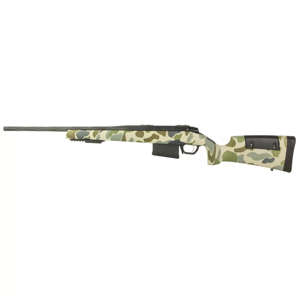 Weatherby Vanguard HUSH Edition 7mm Bolt-Action Rifle, 20" Barrel, 5-Round Capacity, Camo Finish