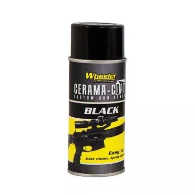 Wheeler Wheeler Cerama-Coat Black 4oz Aerosol Spray for Firearms Durability