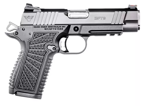 Wilson Combat SFT9 Double-Stack Commander Handgun 9mm Luger 15rd Magazines (2) 4.25" Barrel Black Lightrail Frame