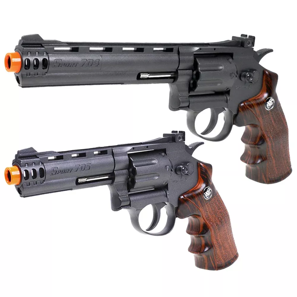 WIN GUN High Power Co2 Airsoft Revolver w/ 8-Shot Rotary Drum