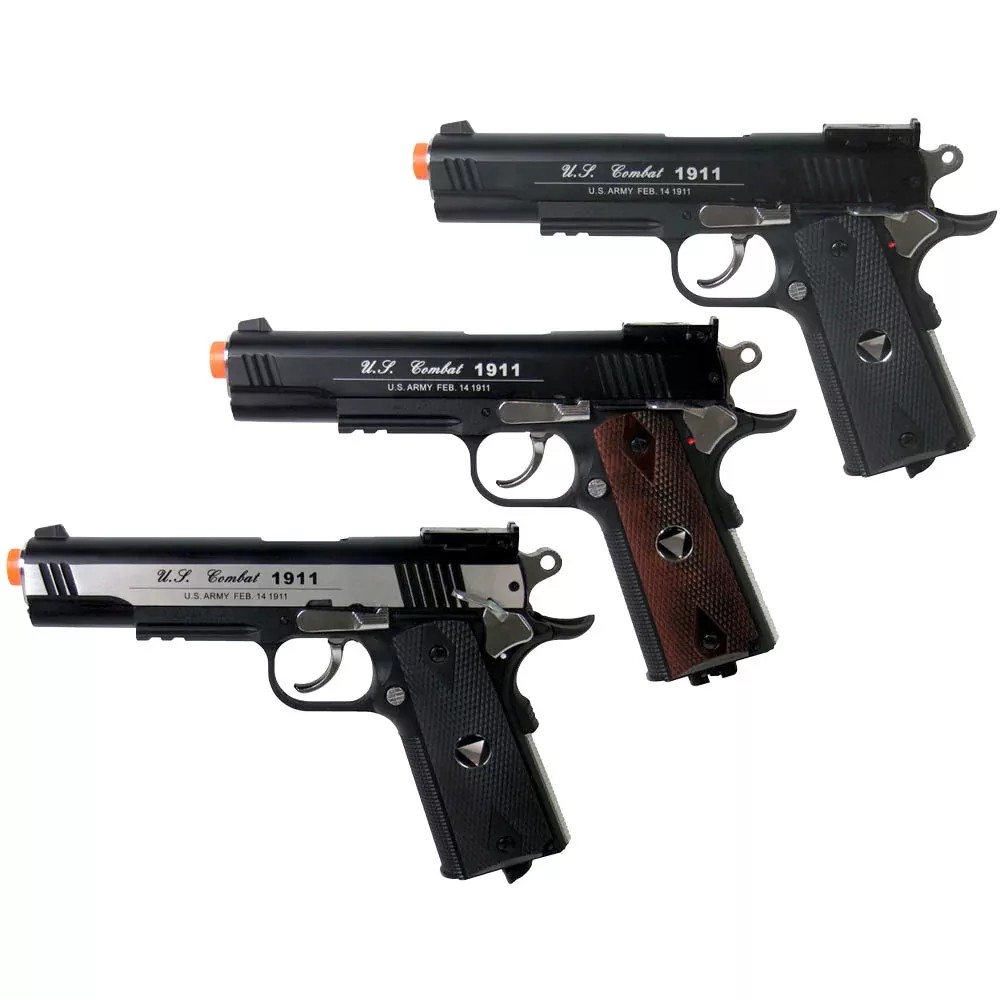 Win Gun Special Combat 1911 Co2 Half-Blowback Airsoft Pistol w/ Metal Slide