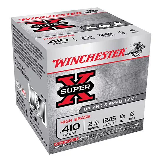 WIN SUPER-X SMALL GAME 410GA 1/2OZ #6 25/10