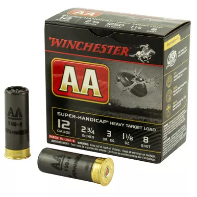 Winchester Ammunition Winchester Ammunition AA Super Handicap 12 Gauge Shotshells - 2.75 inch, #7.5 shot, 25 rounds per box