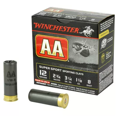 Winchester Ammunition Winchester Ammunition AA Supersport Sporting Clay 12 Gauge Shotshells - 1 oz #8, 25/250