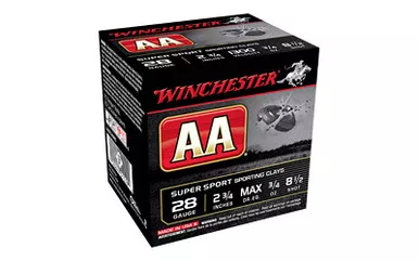 Winchester Ammunition Winchester Ammunition AA Supersport Sporting Clay 28 Gauge 2.75 inch #8.5 Shot - 3/4 oz, 25 Rounds