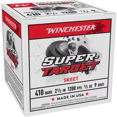 Winchester Ammunition Winchester Ammunition Super Target 410 Bore Shotshell, 1/2 oz, #9 Grain, 25 Rounds per Box