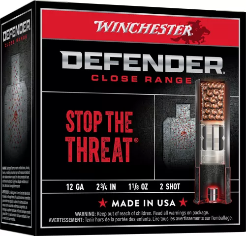 WINCHESTER DEFENDER 12GA 2.75″ – 1-1/8OZ #2 25RD 10BX/CS