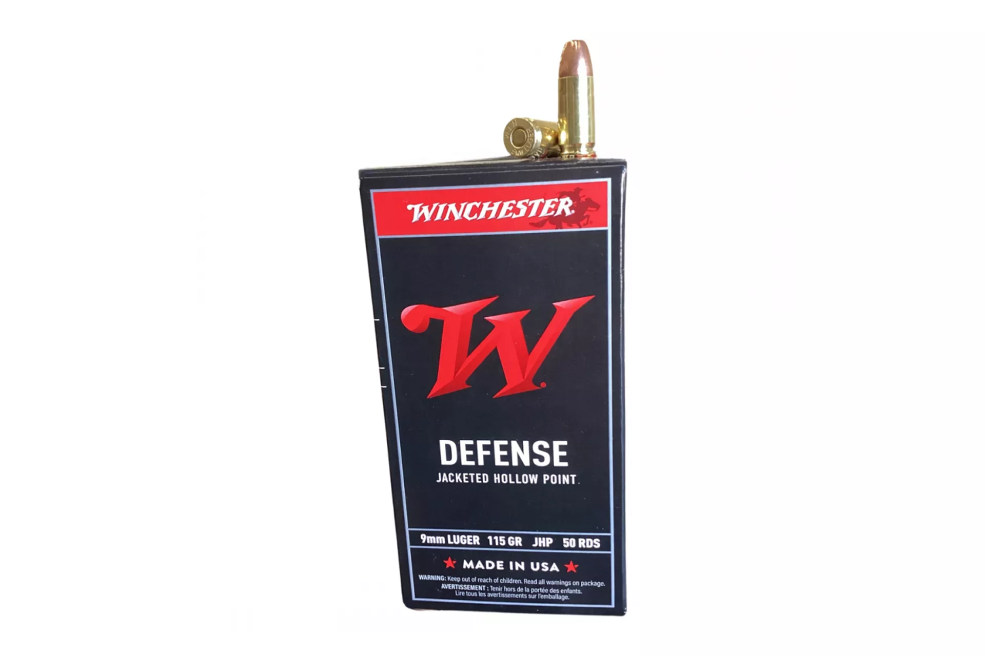 Winchester Jacketed Hollow Point 9mm Ammo 115 gr 50 Round Box – USA9JHP