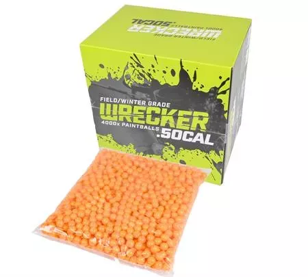 Wrecker .50 Cal Paintballs *Orange Fill