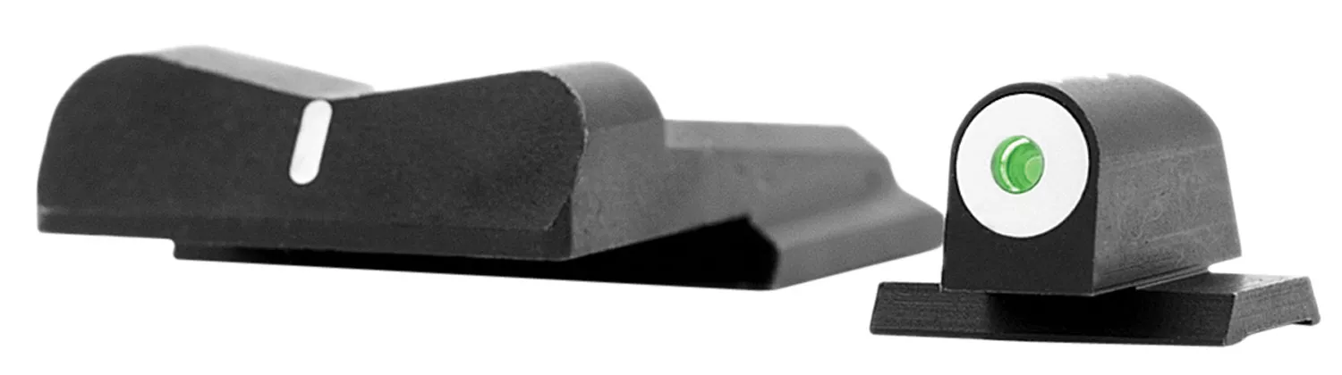 XS Sights SW0019S3 DXW Big Dot Night Sights-Smith & WessonBlack | Green Tritium White Outline Front Sight White StripeRear Sight