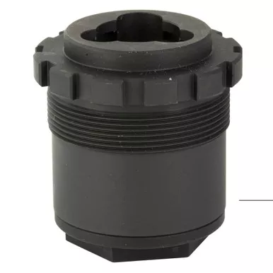 Yankee Hill Machine Co HEAVY DUTY 3-Lug Adapter, Replaces Any 1.375X24 Mount, Matte Finish, Black YHM-2050