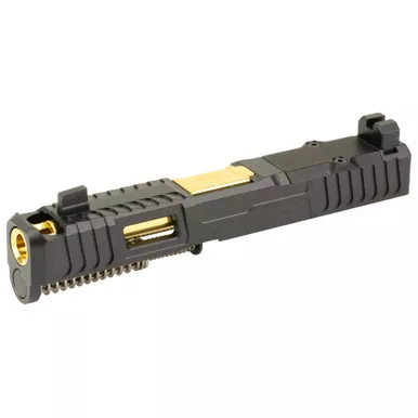 Zaffiri Precision IBS Slide for Glock 19 Gen 5 — Black/Gold RMR